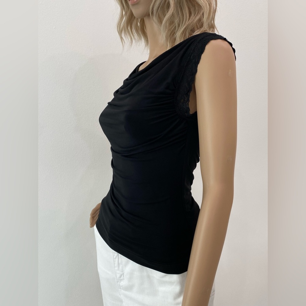 BCBG MaxAzria Black Feminine Top - Picture 4 of 12